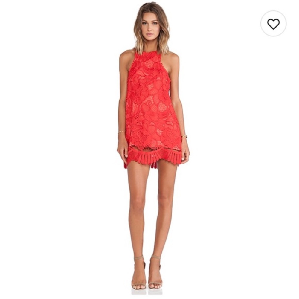 Lovers + Friends Caspian Shift Dress Coral Size XS